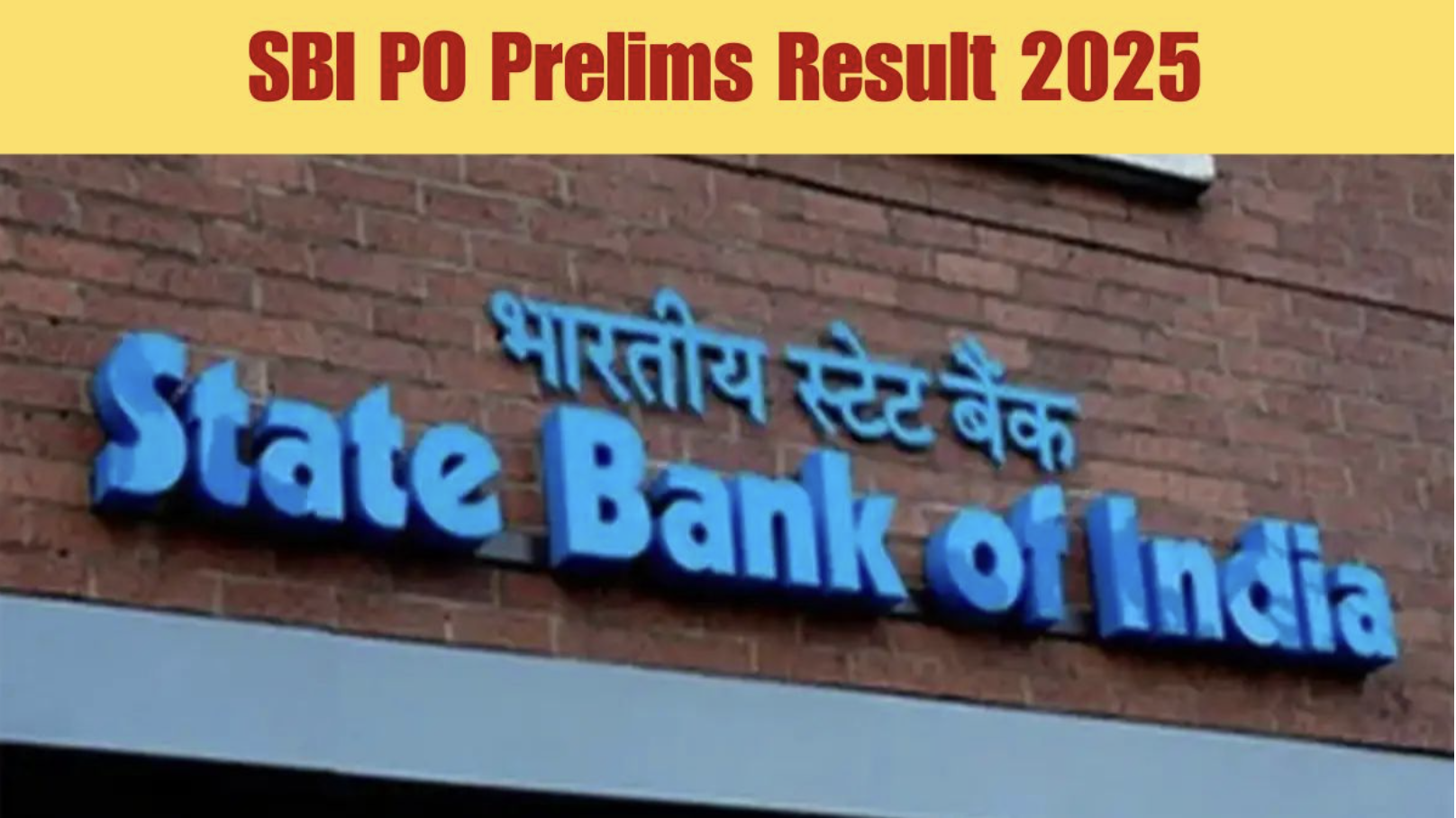 SBI PO Prelims Result